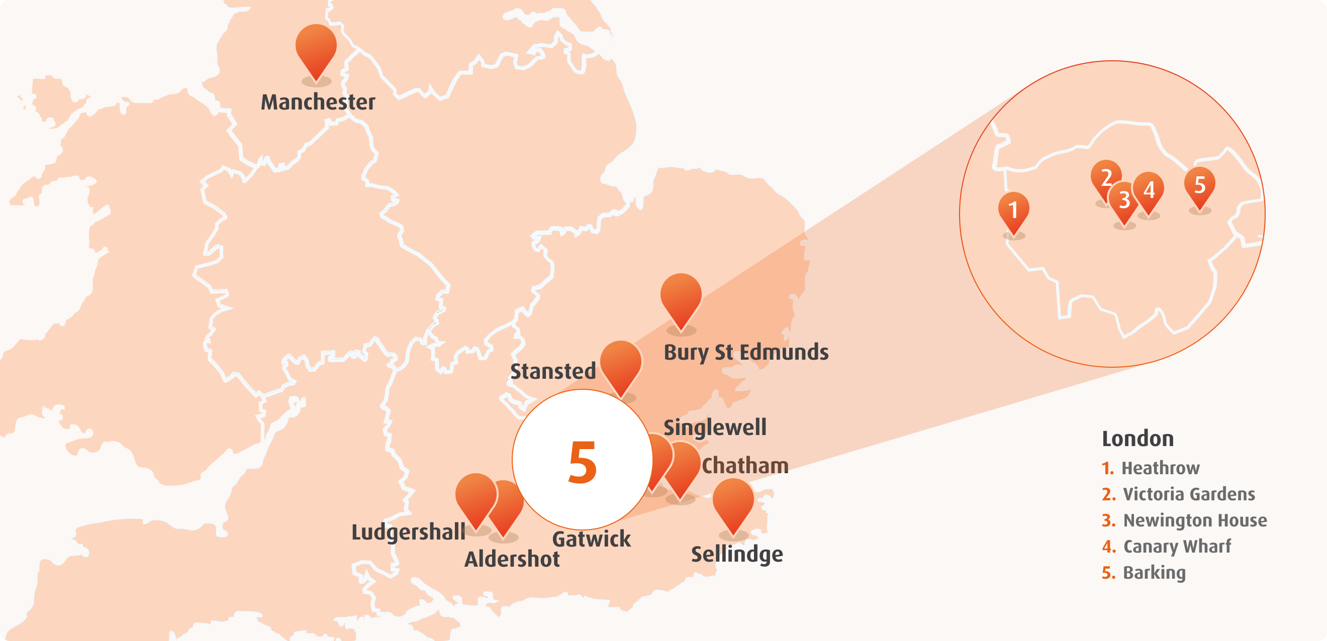 Our Locations Map