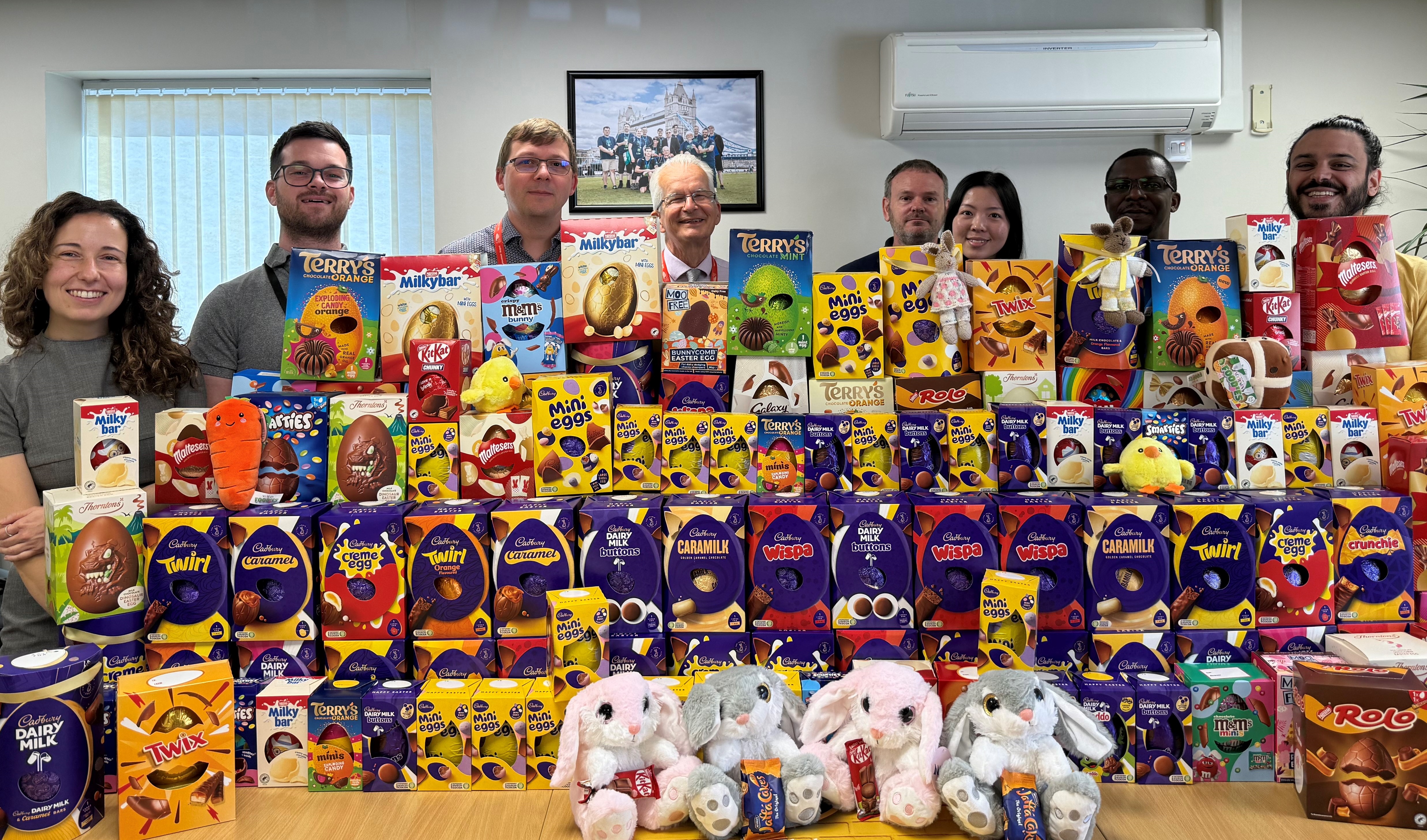 Power workers spark joy with Easter egg donations