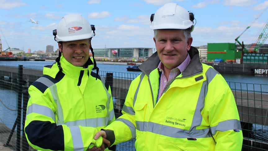 London City Airport check in with smart and sustainable microgrid