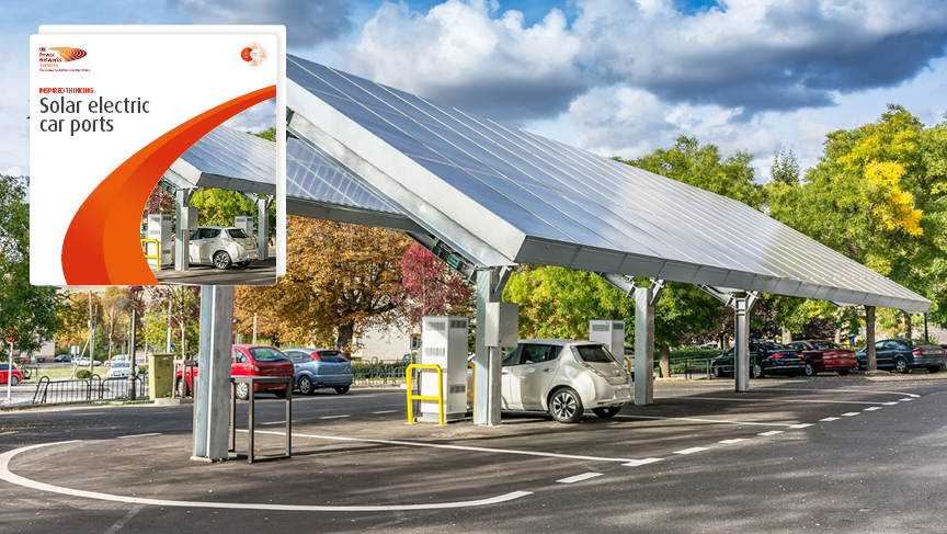 Solar electric car ports