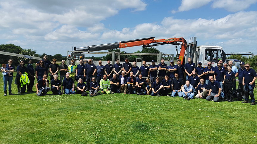 Power crew’s flying visit lifts museum